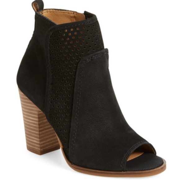 *LAST DAY*Lucky Brand Lakmeh Peep Toe Booties NWOT - Picture 2 of 8